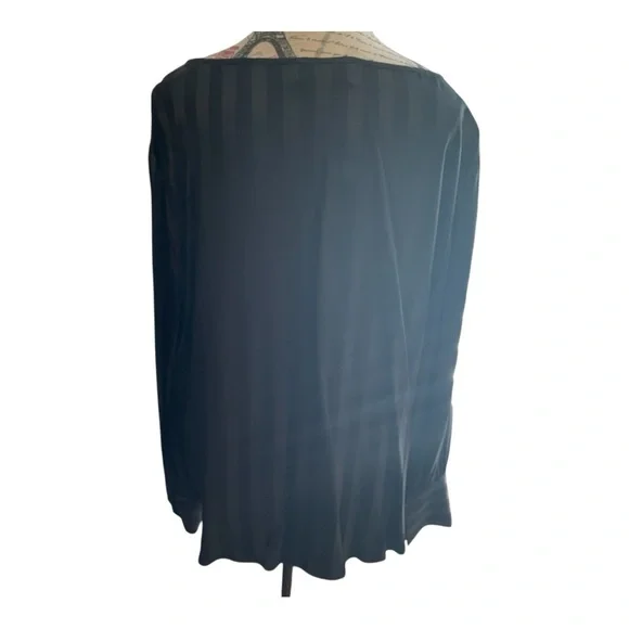 Chico's Black Label Striped Blouse - Picture 3 of 7